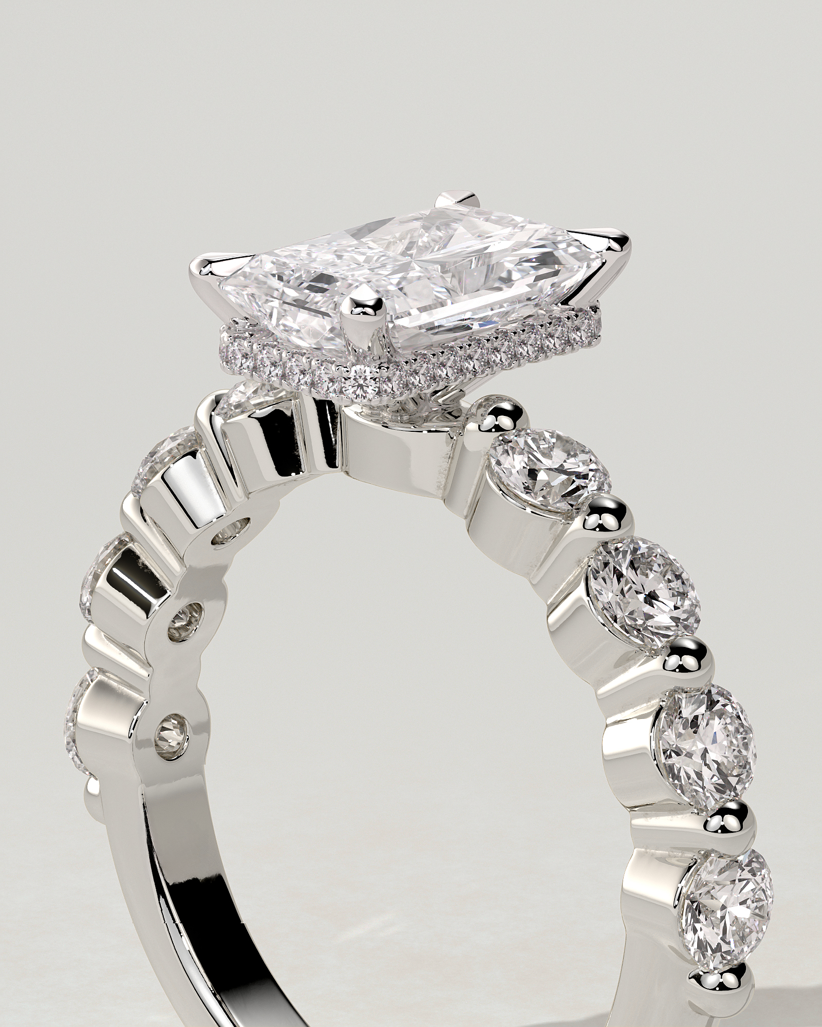Josephine Solitaire Radiant Ring