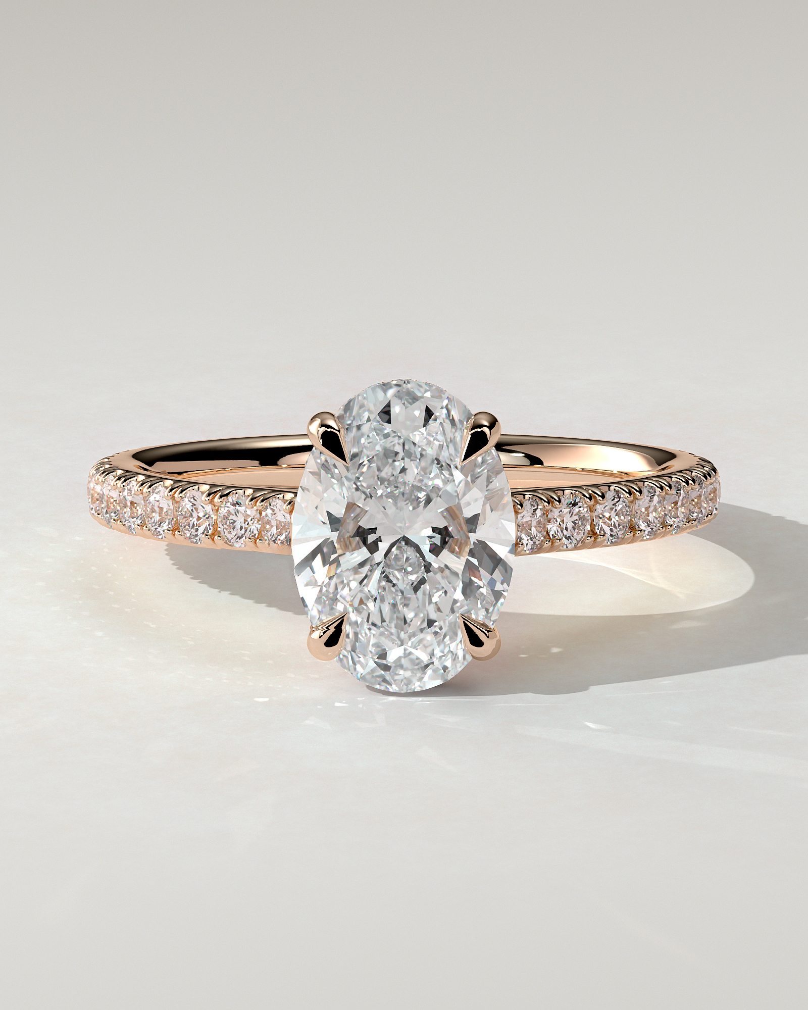 Julia Solitaire Oval Ring