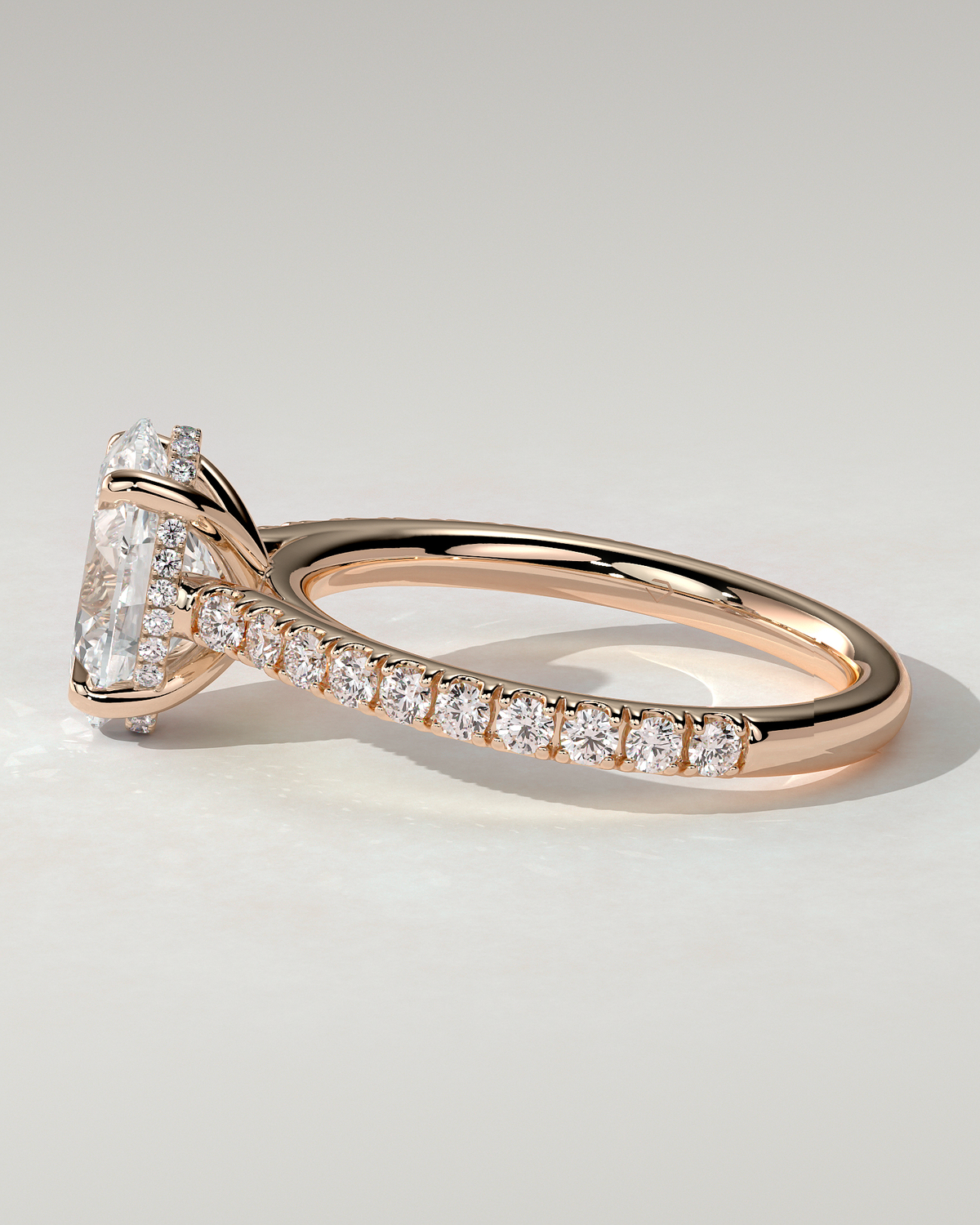 Julia Solitaire Oval Ring