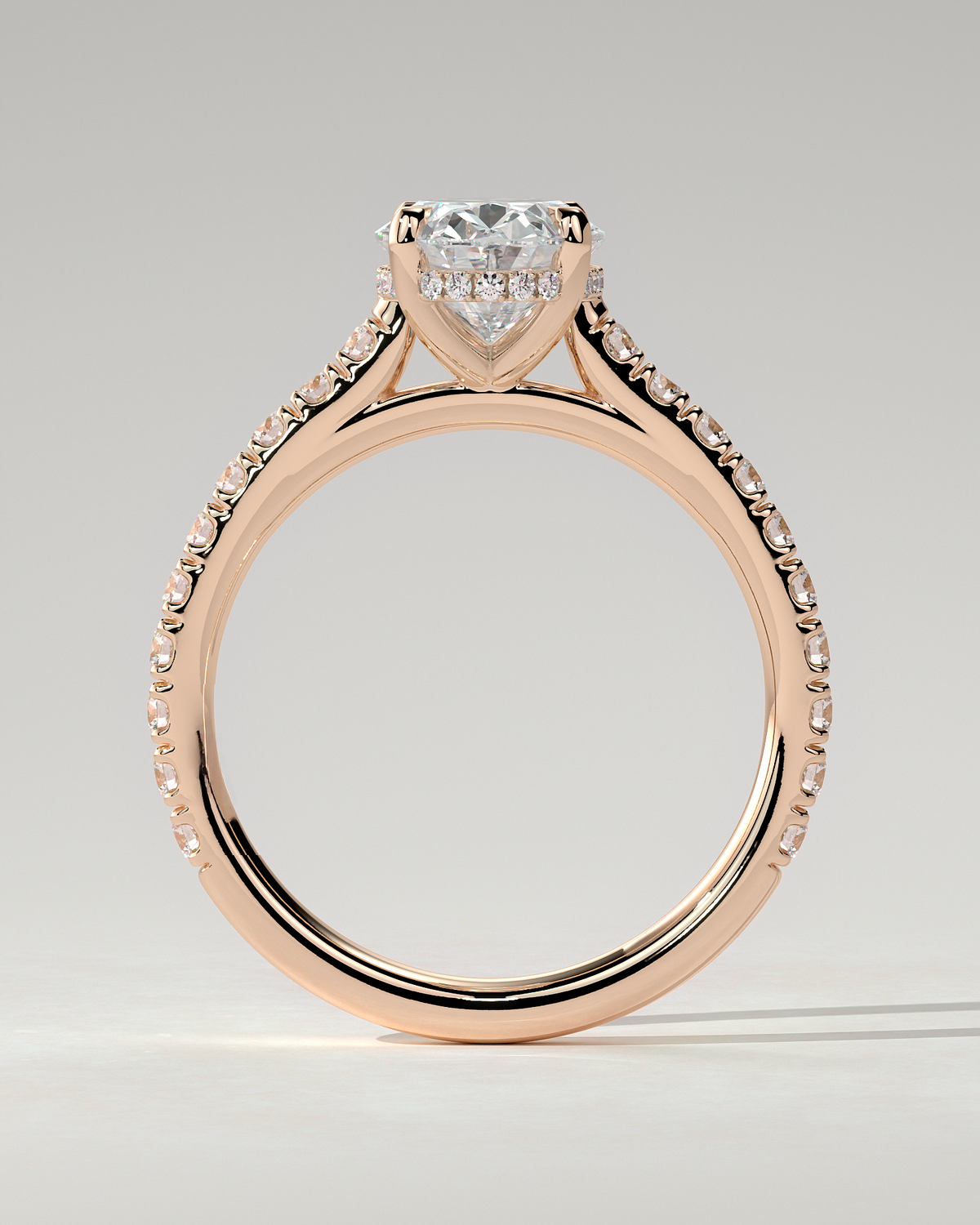Julia Solitaire Oval Ring