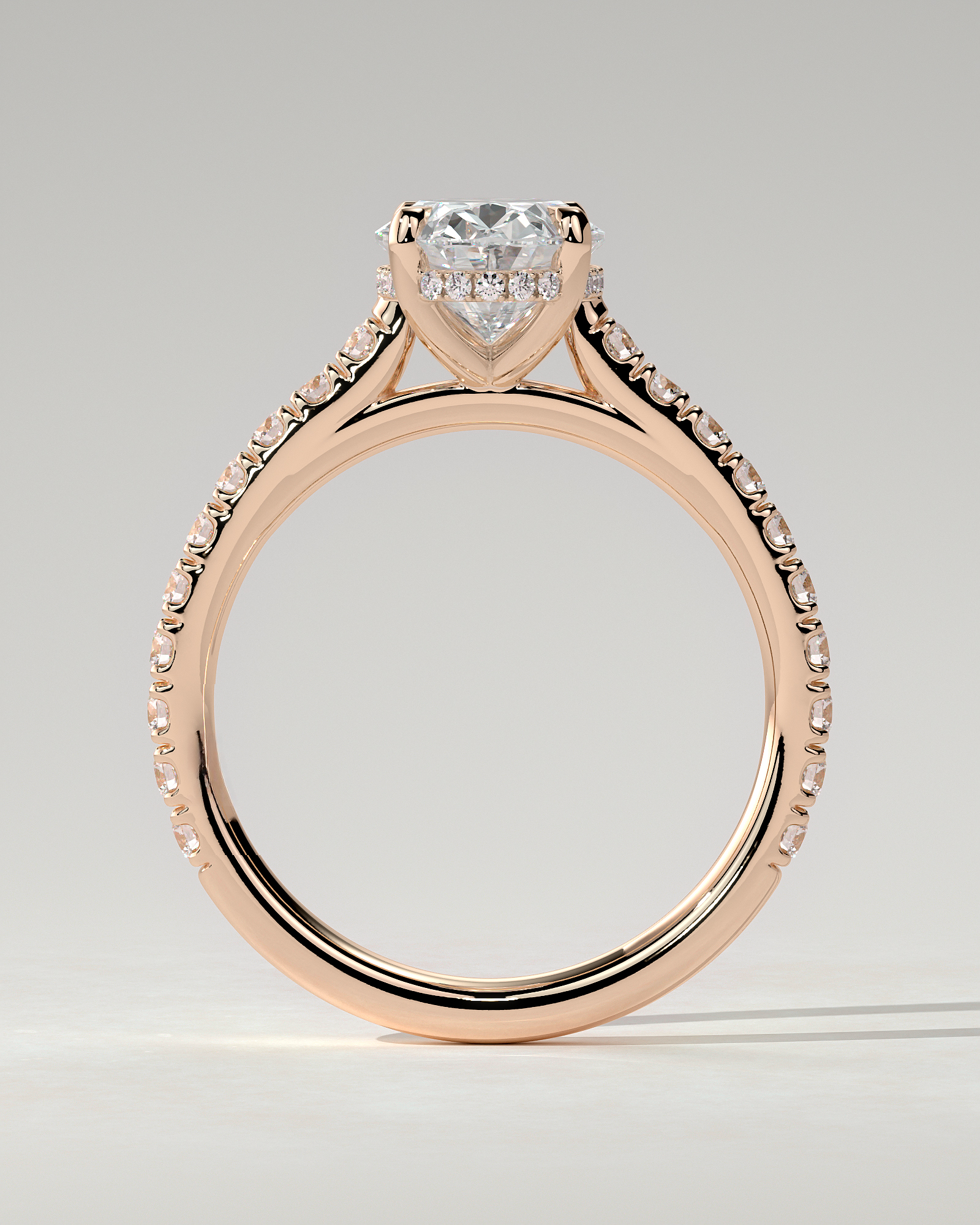 Julia Solitaire Oval Ring
