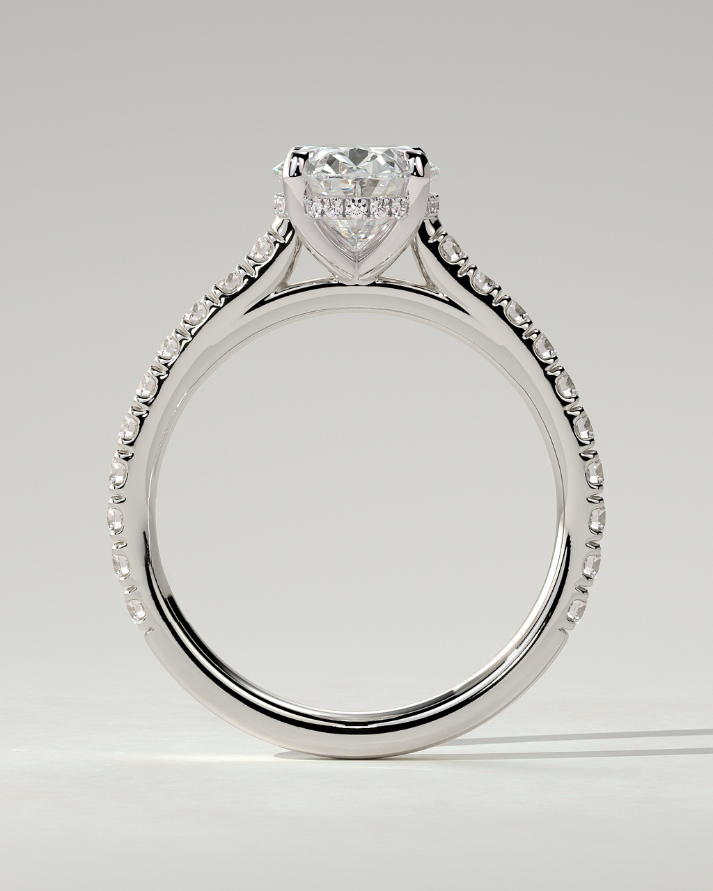 Julia Solitaire Oval Ring