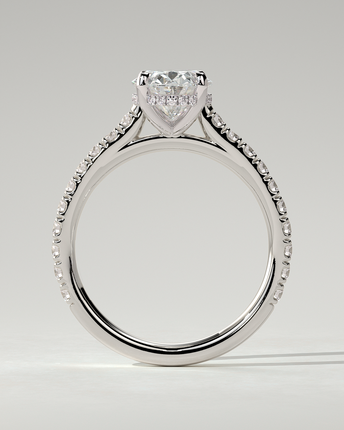 Julia Solitaire Oval Ring