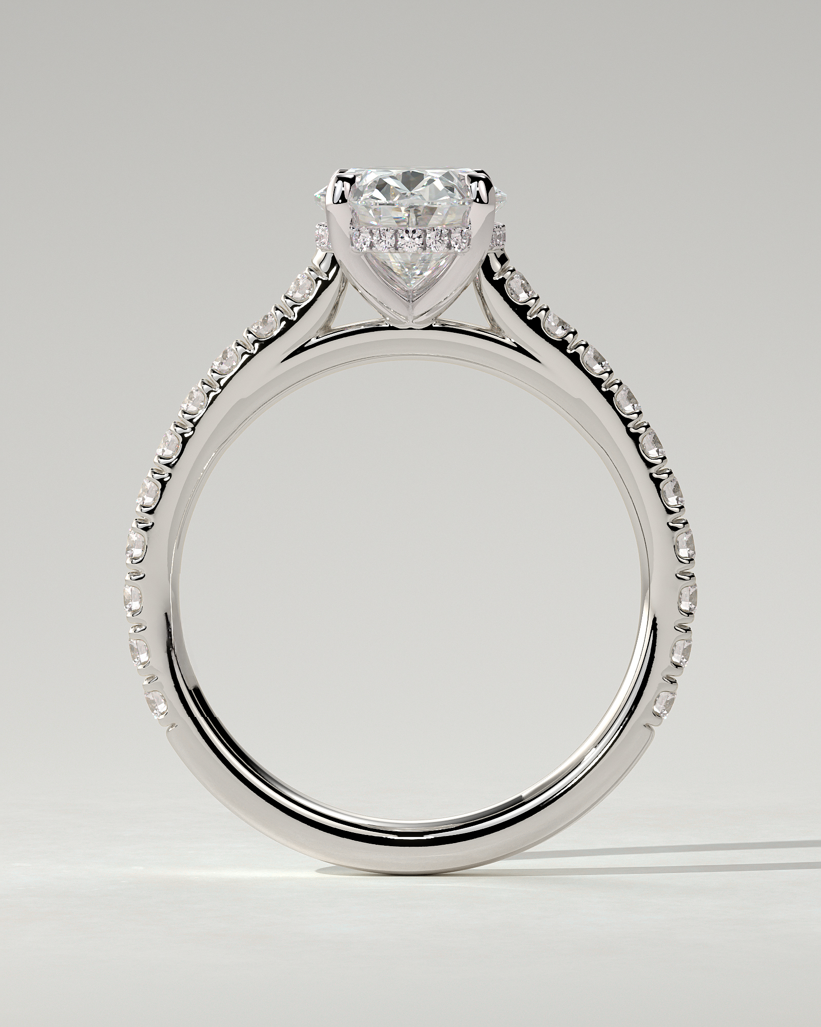 Julia Solitaire Oval Ring
