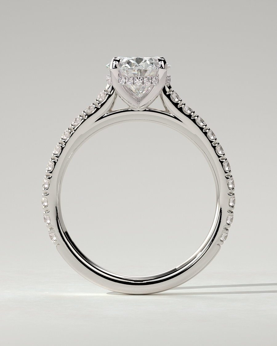 Julia Solitaire Oval Ring