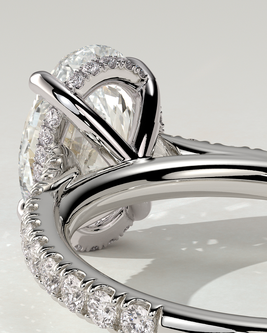 Julia Solitaire Oval Ring