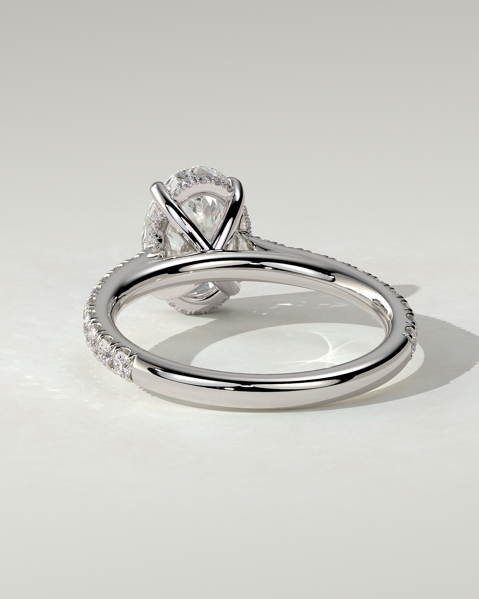 Julia Solitaire Oval Ring