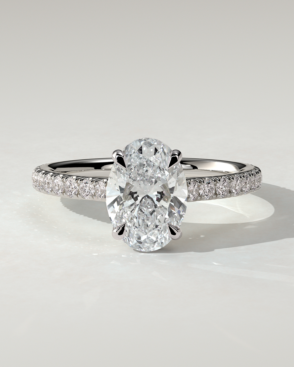 Julia Solitaire Oval Ring