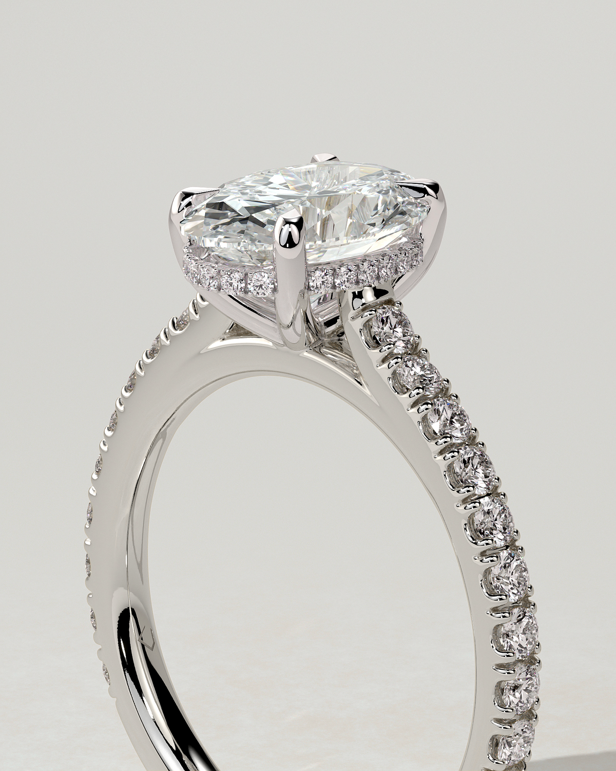 Julia Solitaire Oval Ring