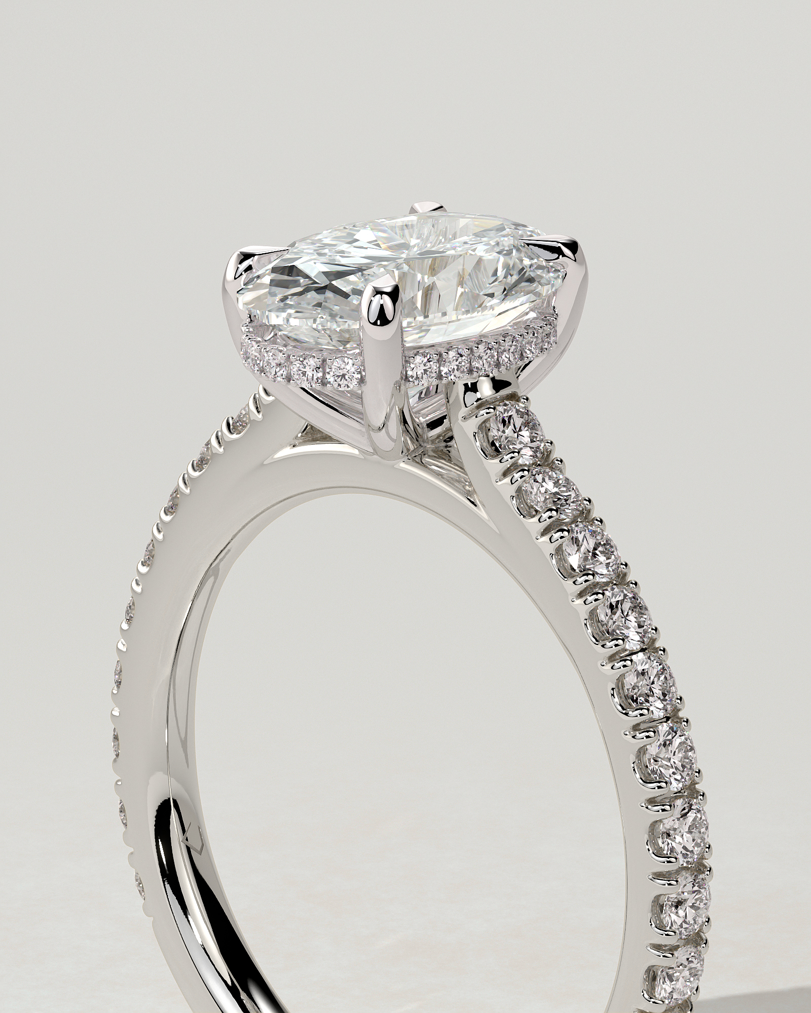Julia Solitaire Oval Ring