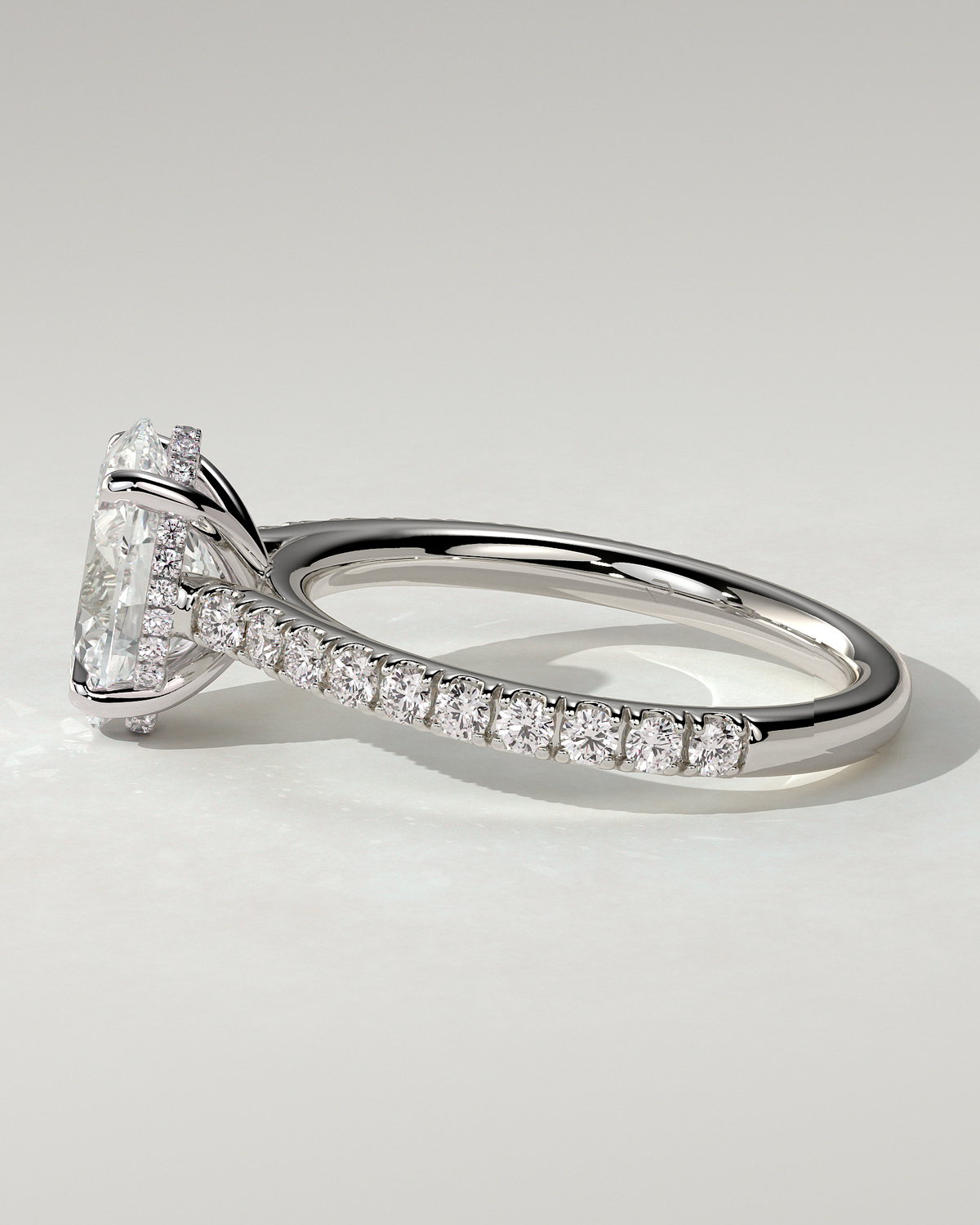 Julia Solitaire Oval Ring