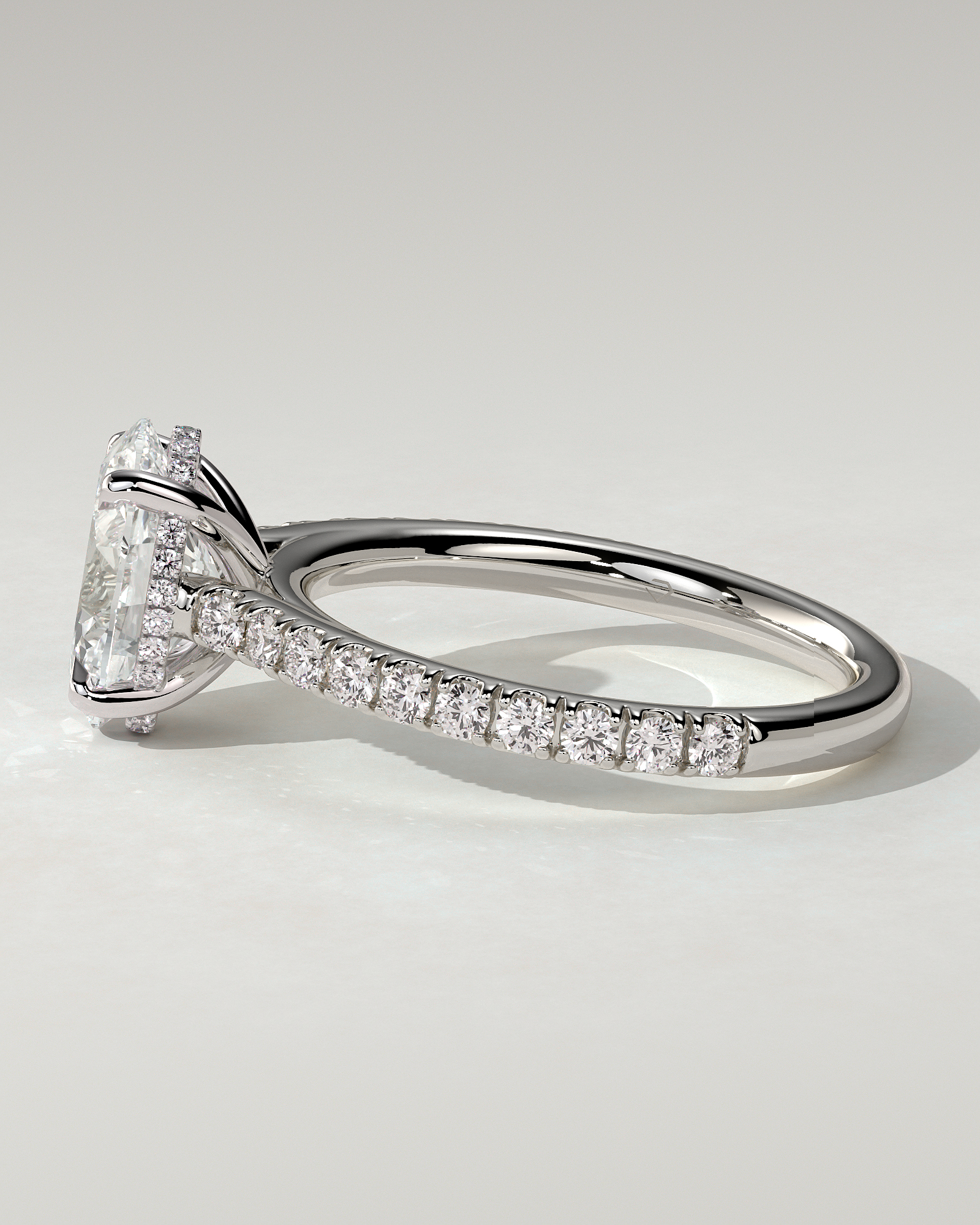 Julia Solitaire Oval Ring