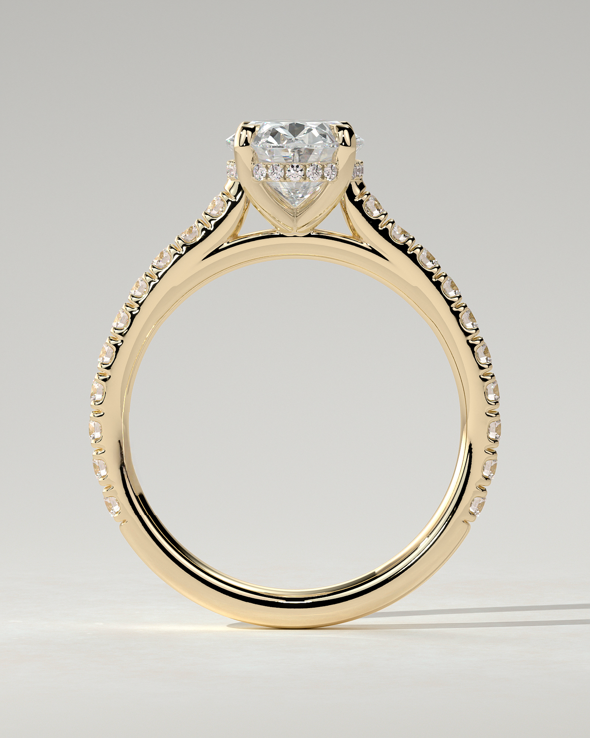 Julia Solitaire Oval Ring