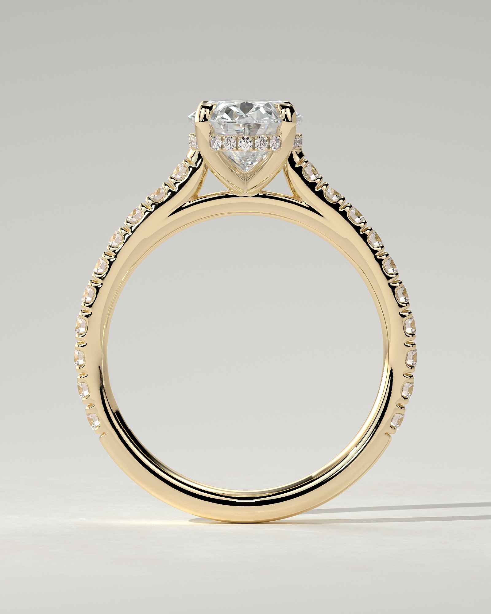 Julia Solitaire Oval Ring