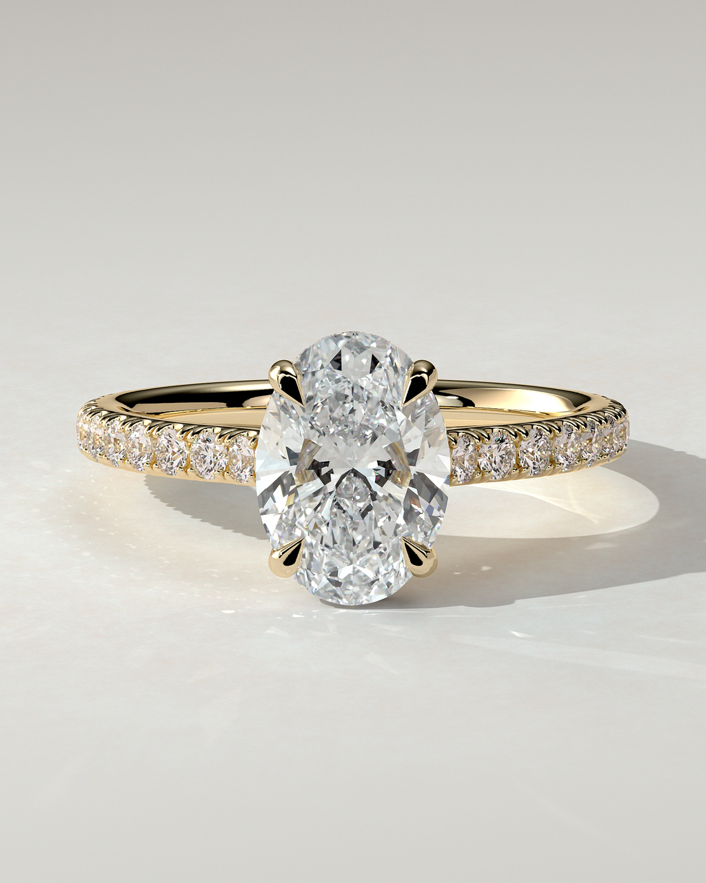 Julia Solitaire Oval Ring