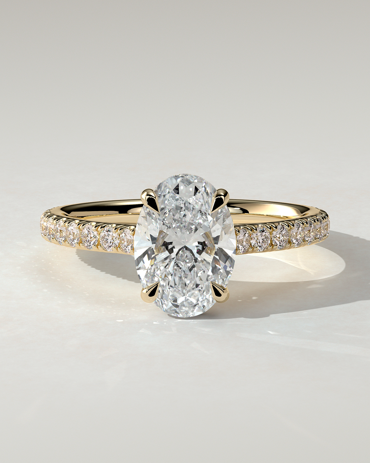 Julia Solitaire Oval Ring