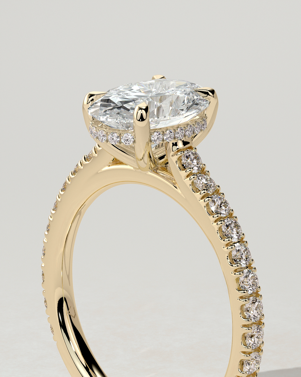 Julia Solitaire Oval Ring