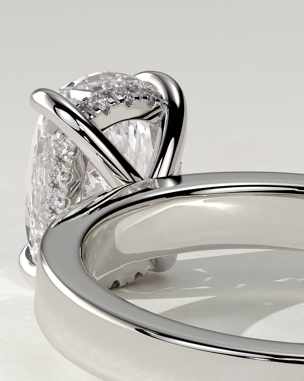Kai Solitaire Cushion Ring