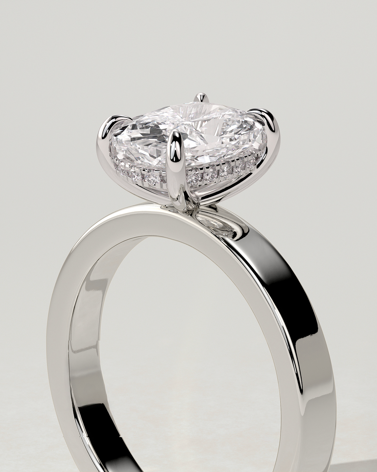 Kai Solitaire Cushion Ring