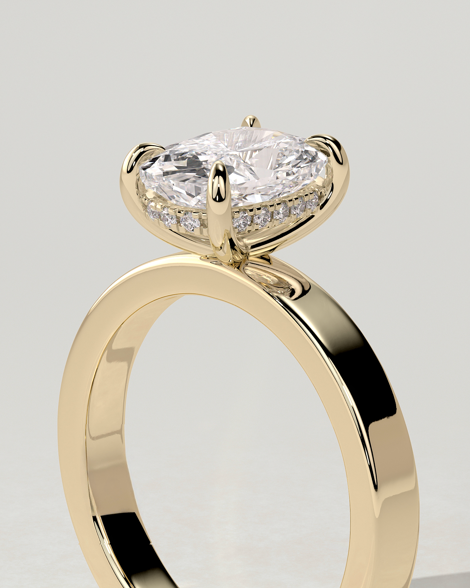 Kai Solitaire Cushion Ring