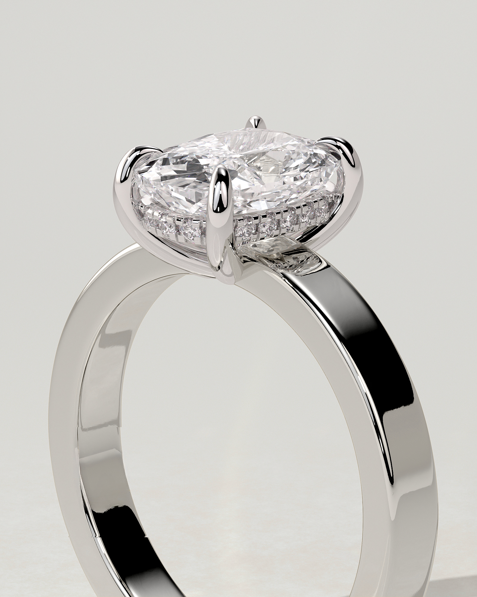 Kai Solitaire Cushion Ring