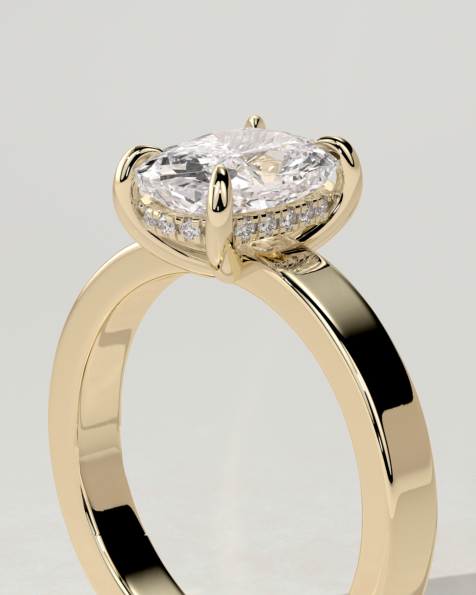 Kai Solitaire Cushion Ring
