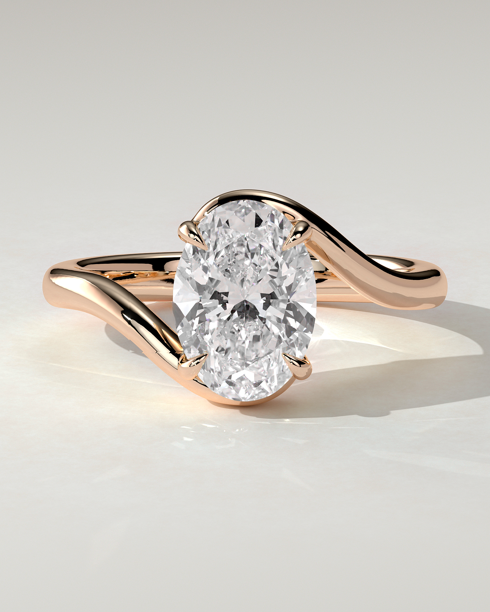 Kala Solitaire Oval Ring