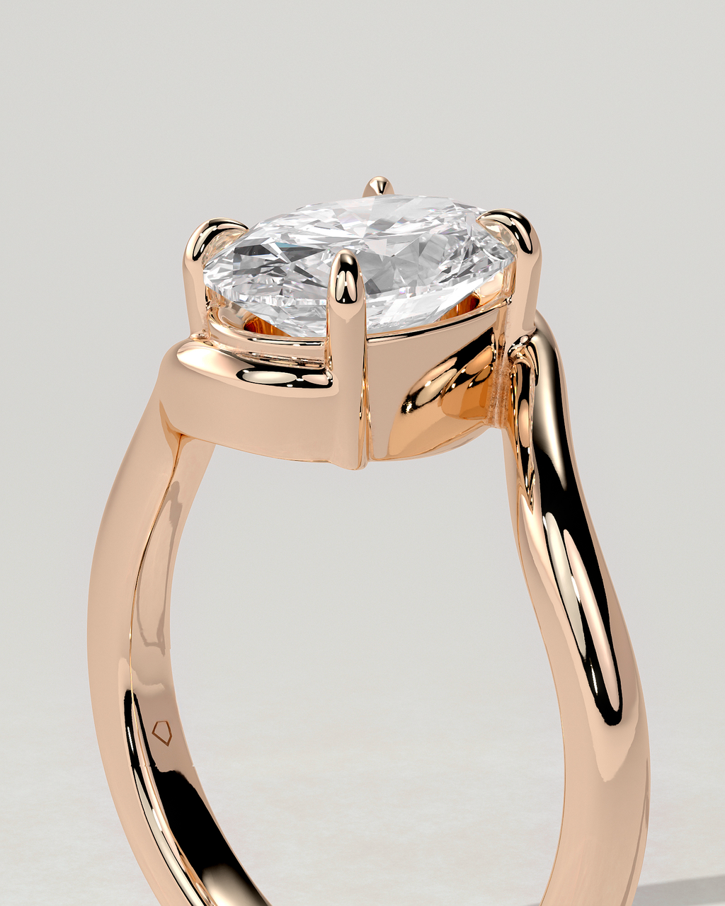 Kala Solitaire Oval Ring