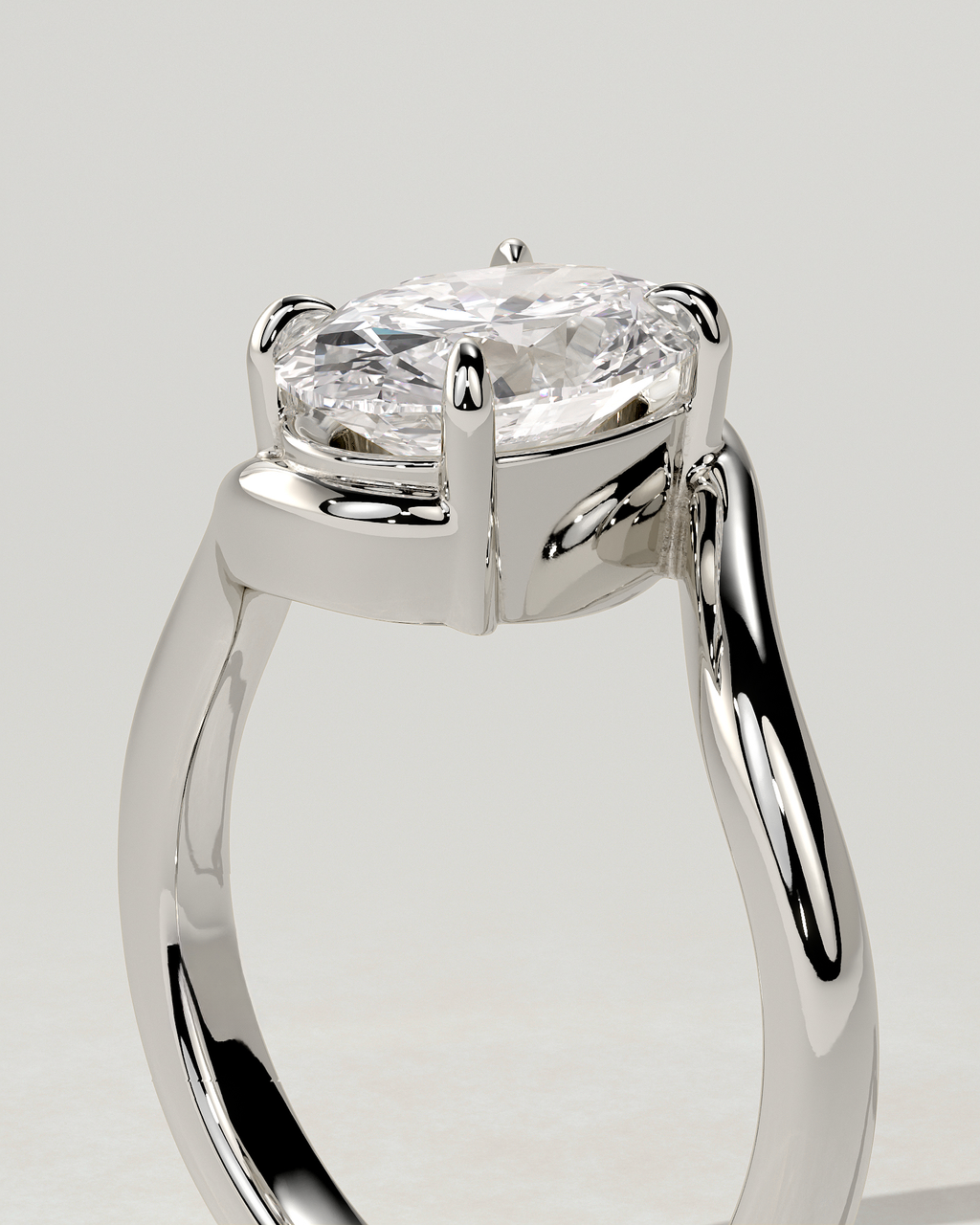 Kala Solitaire Oval Ring