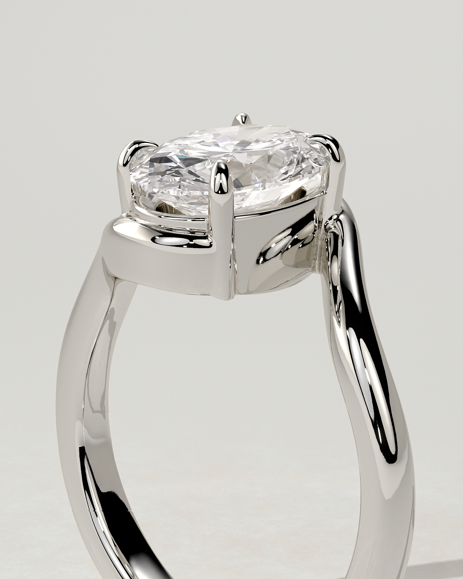Kala Solitaire Oval Ring