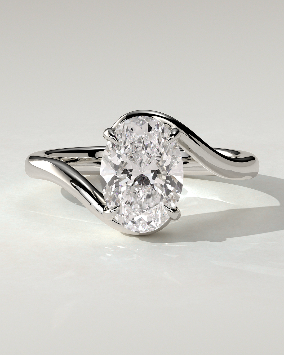 Kala Solitaire Oval Ring