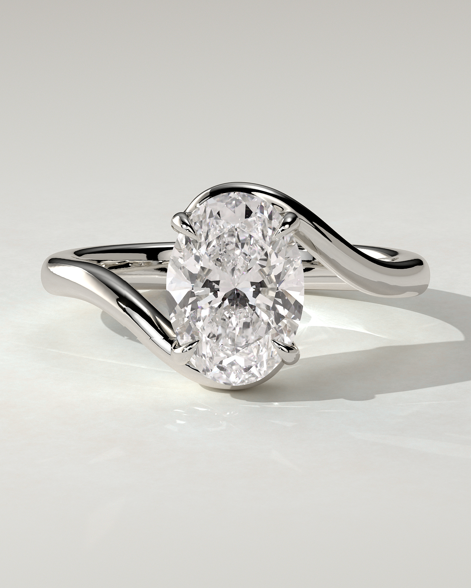 Kala Solitaire Oval Ring