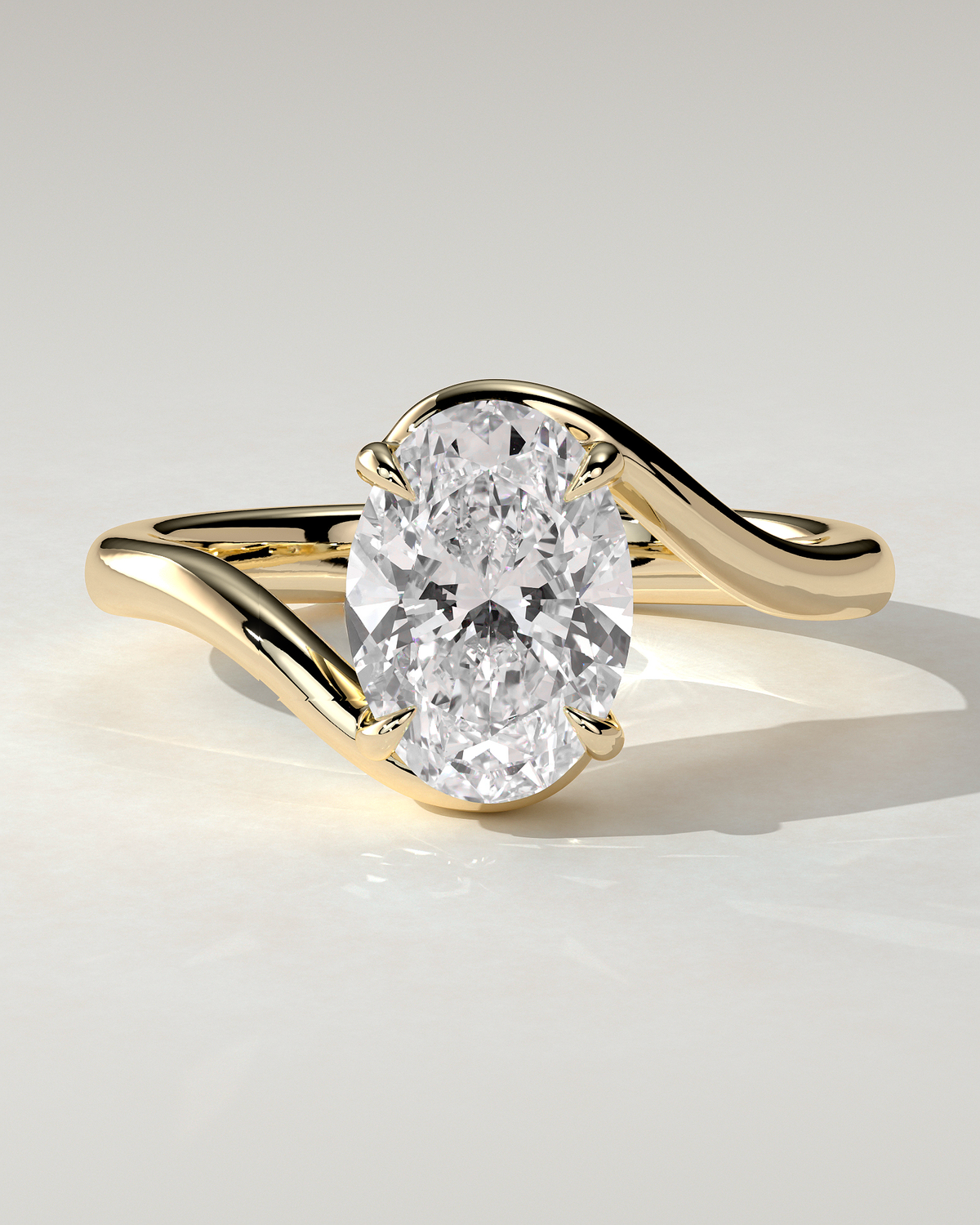 Kala Solitaire Oval Ring