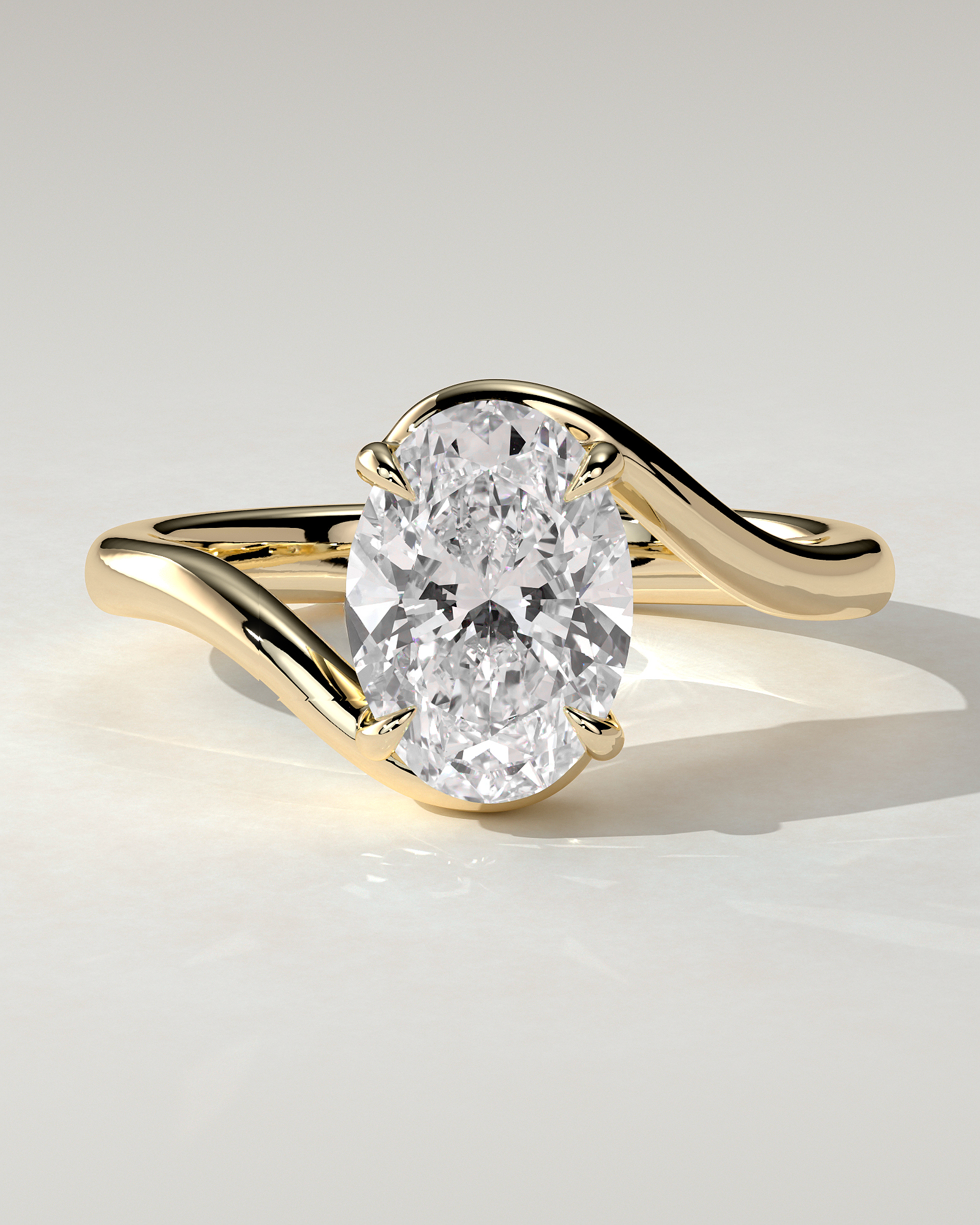 Kala Solitaire Oval Ring