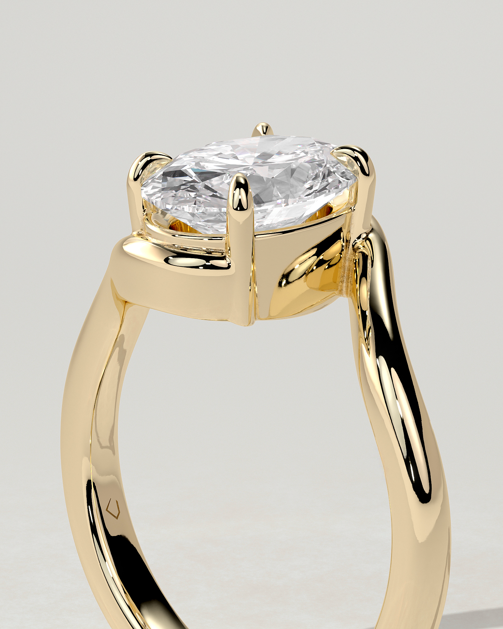 Kala Solitaire Oval Ring