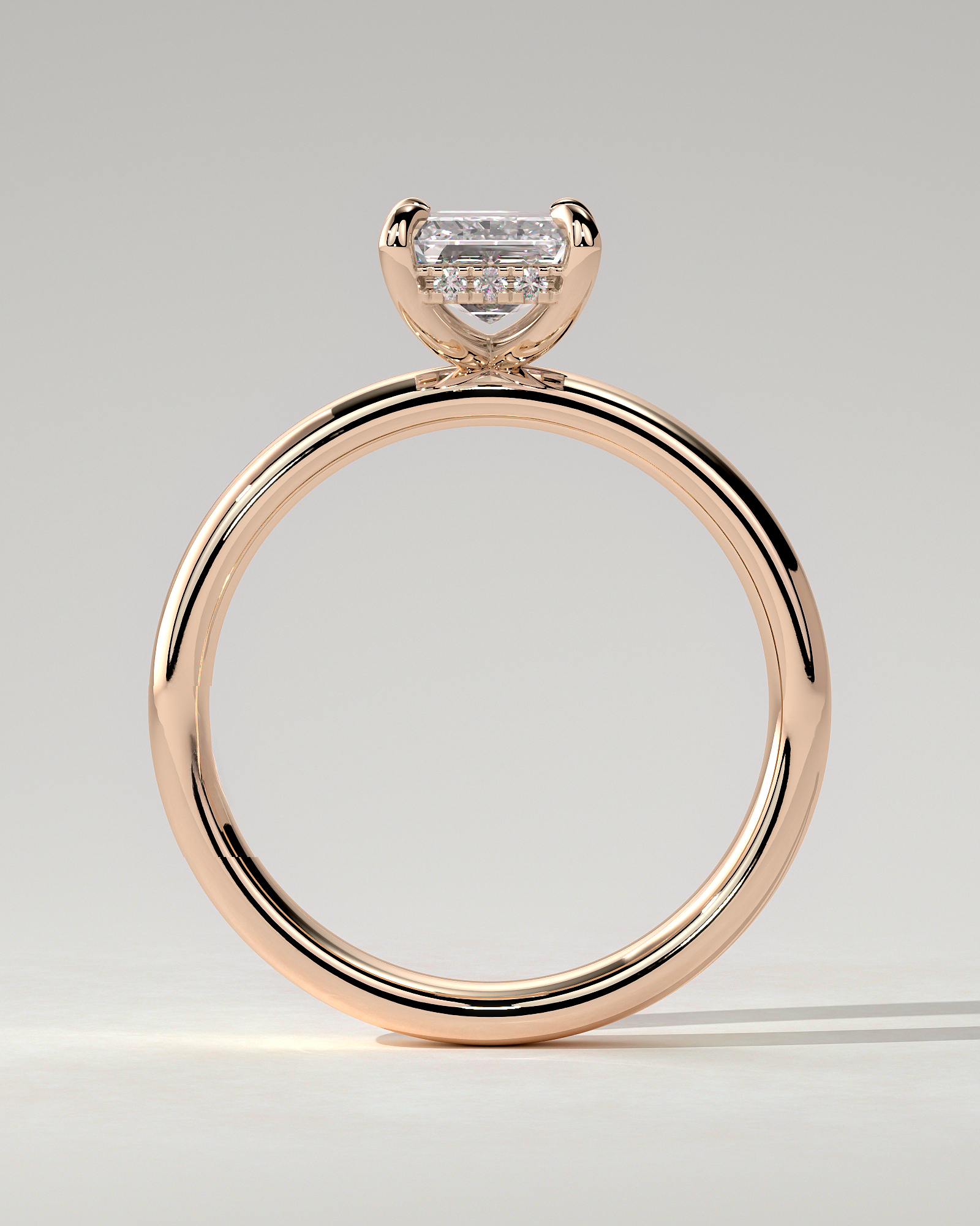 Kate Solitaire Emerald Ring