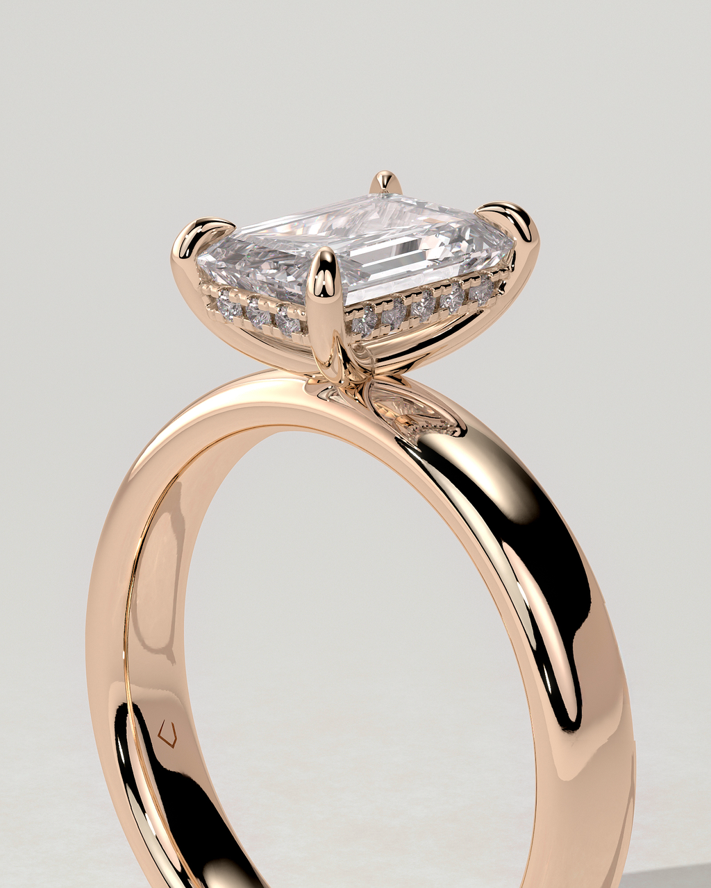 Kate Solitaire Emerald Ring