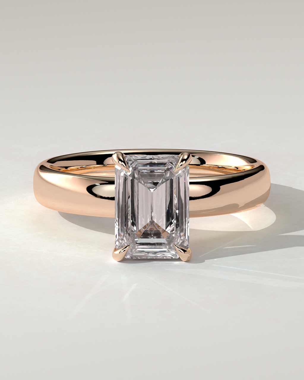Kate Solitaire Emerald Ring