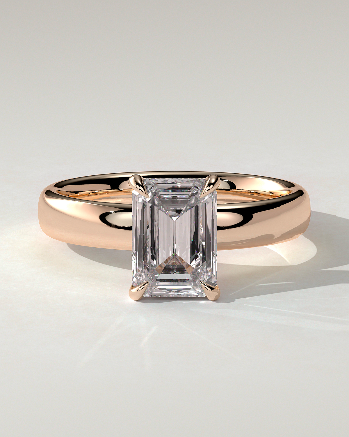 Kate Solitaire Emerald Ring