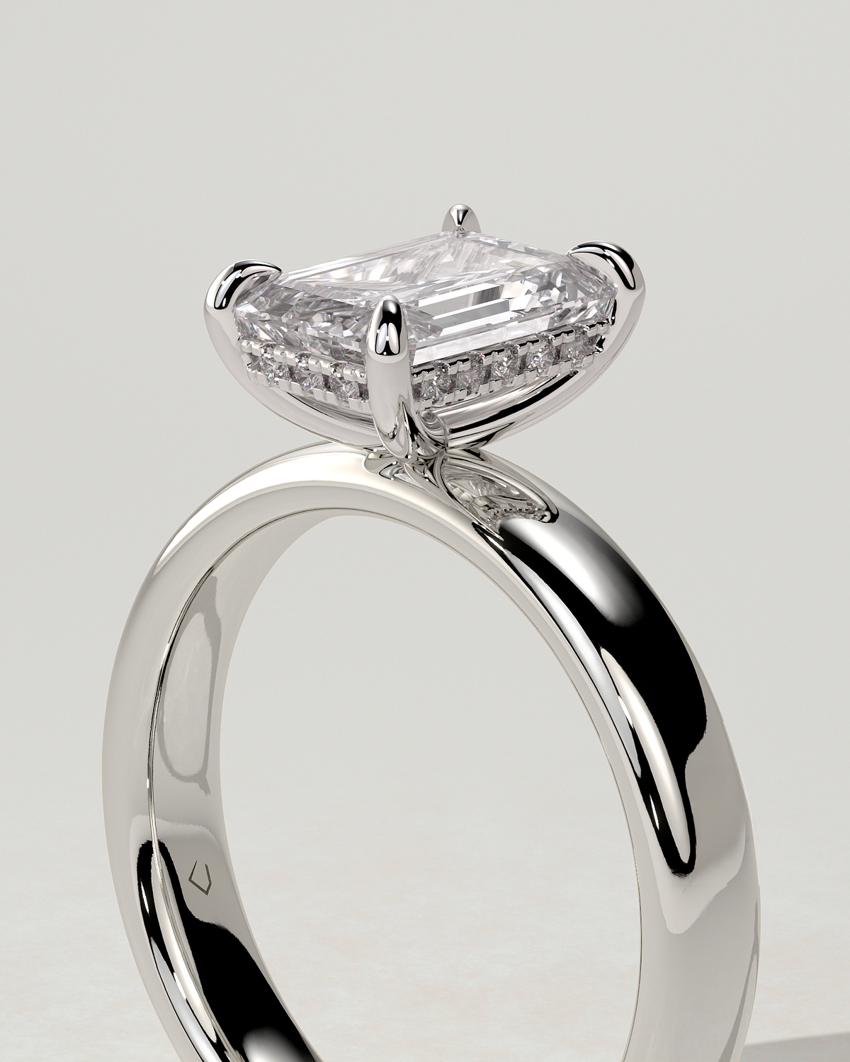 Kate Solitaire Emerald Ring