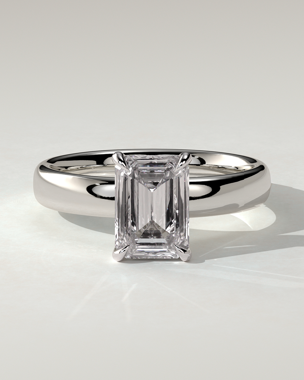 Kate Solitaire Emerald Ring