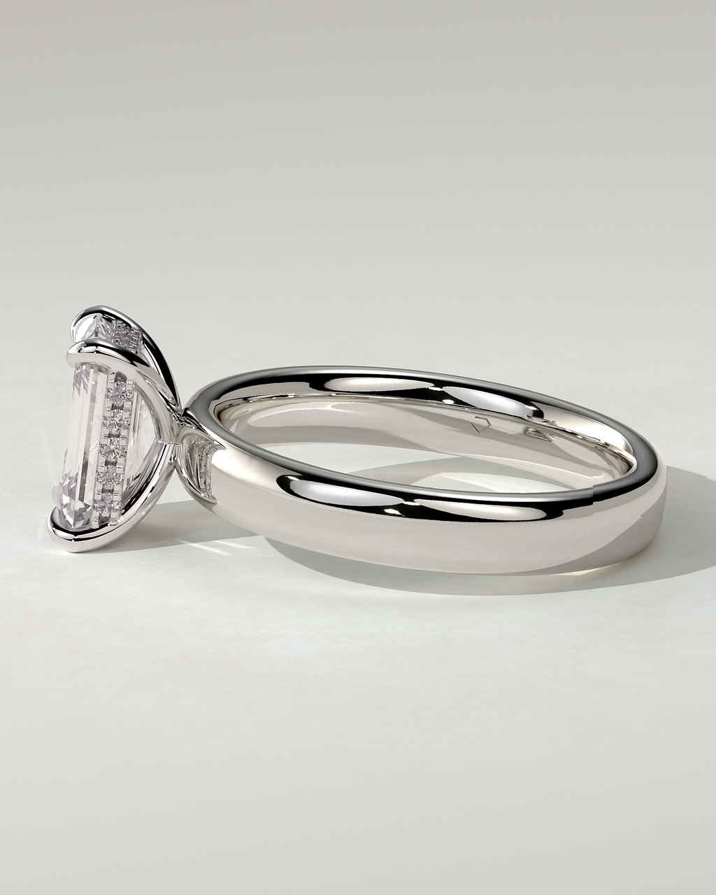 Kate Solitaire Emerald Ring