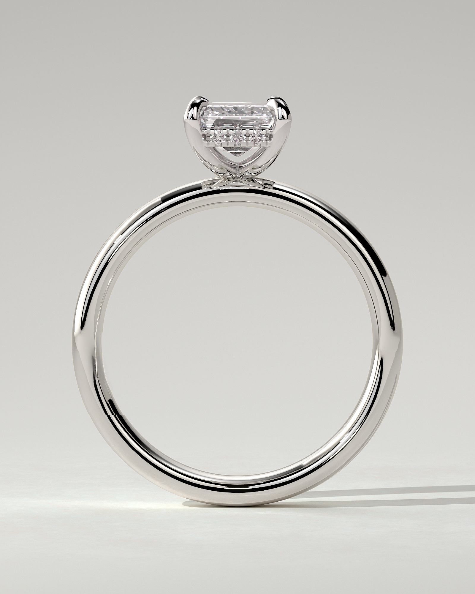 Kate Solitaire Emerald Ring