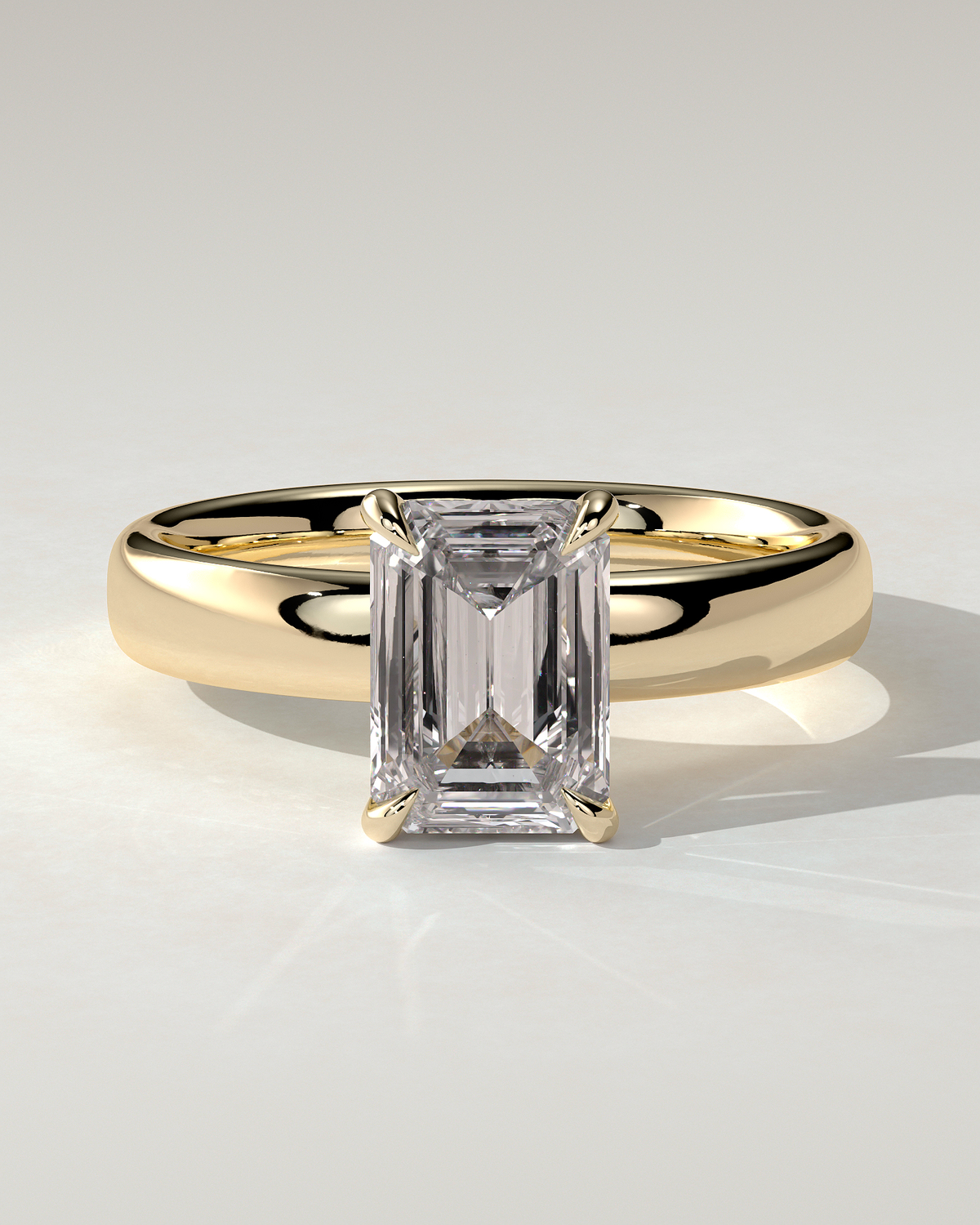 Kate Solitaire Emerald Ring