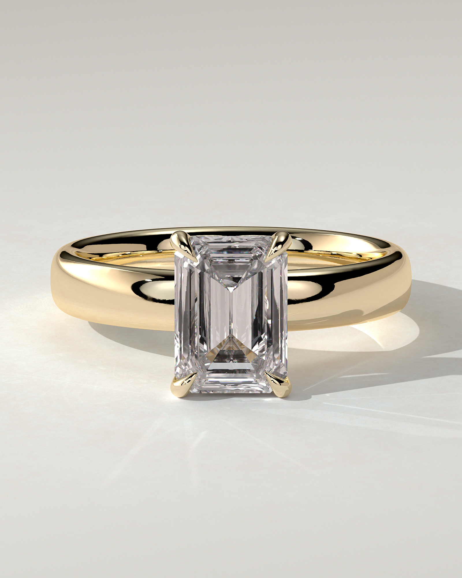 Kate Solitaire Emerald Ring