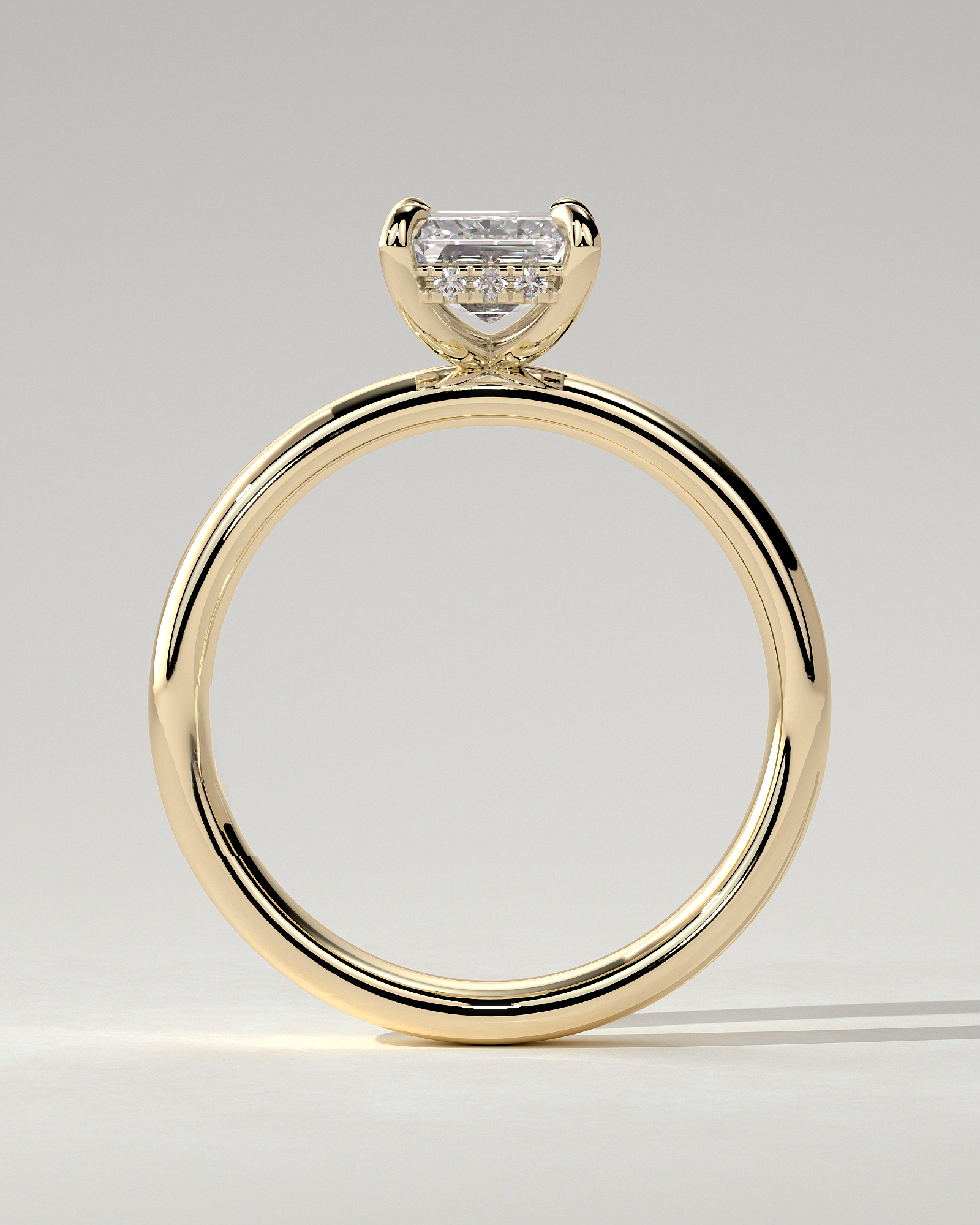 Kate Solitaire Emerald Ring