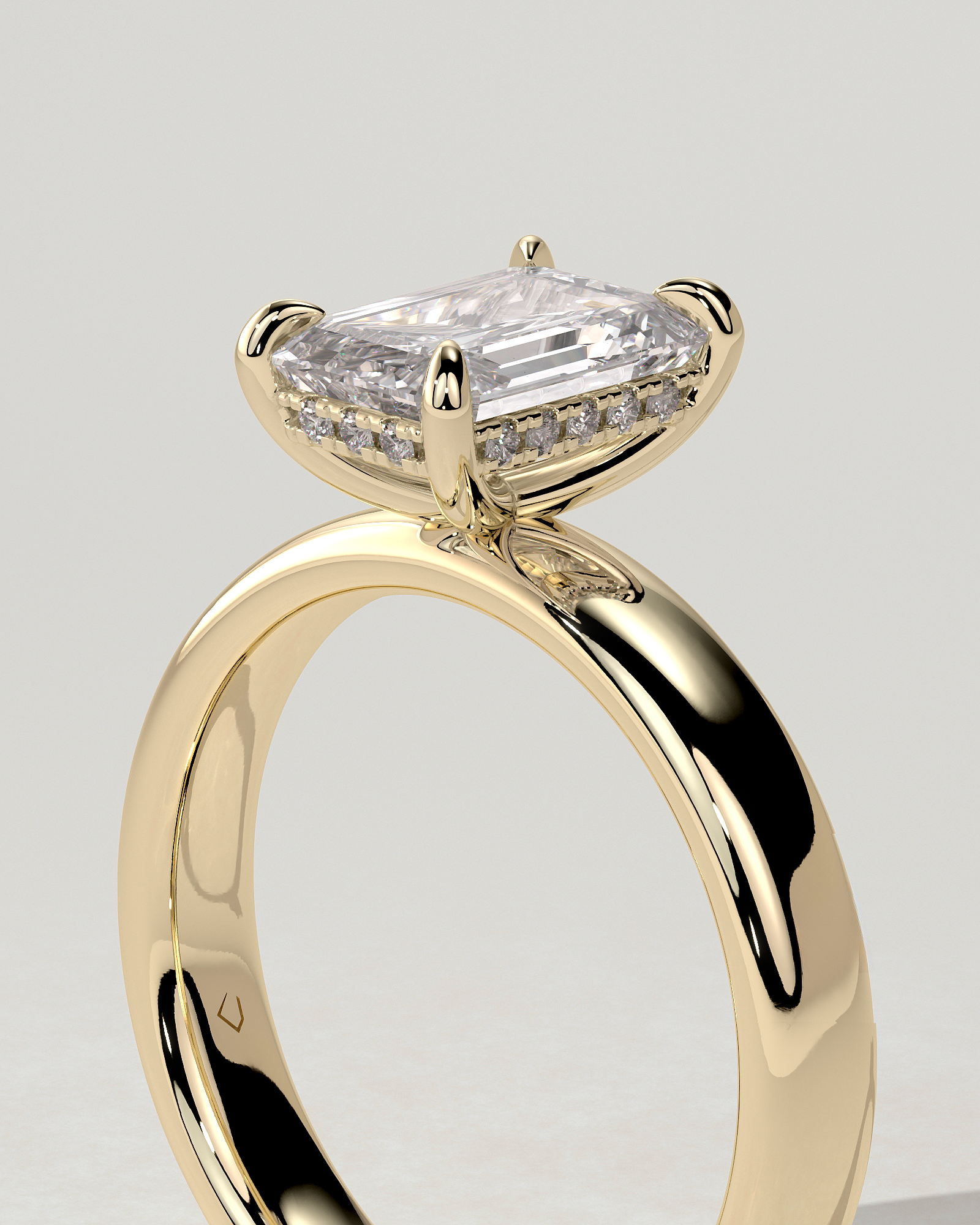 Kate Solitaire Emerald Ring
