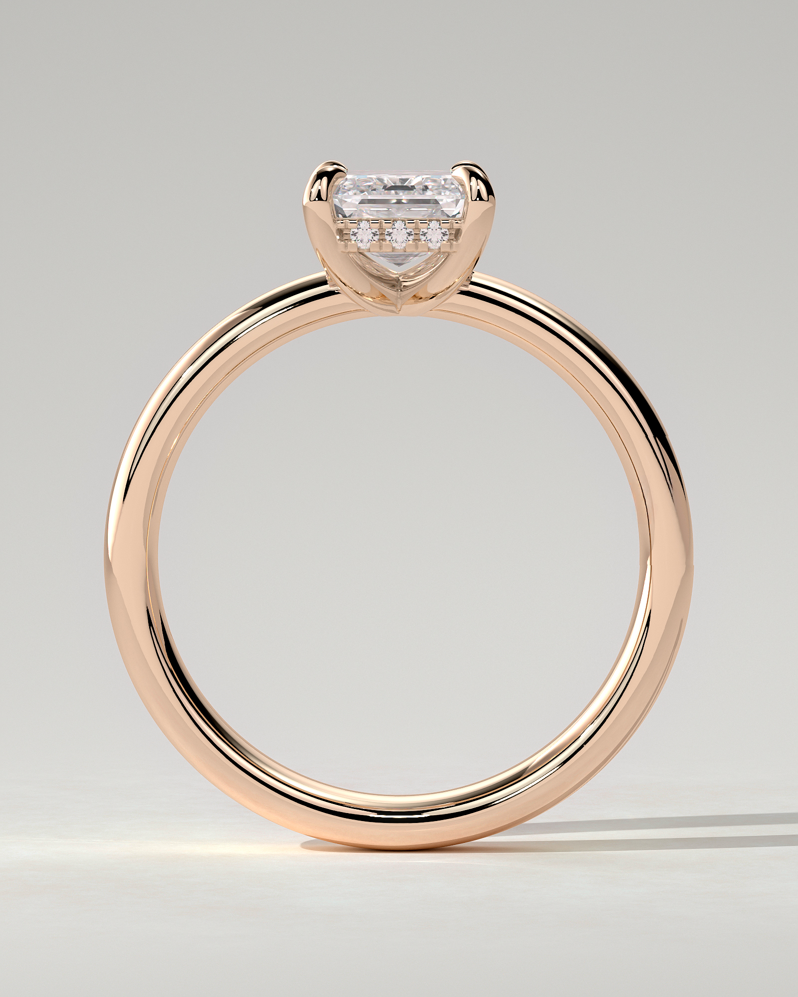Kate Solitaire Emerald Ring