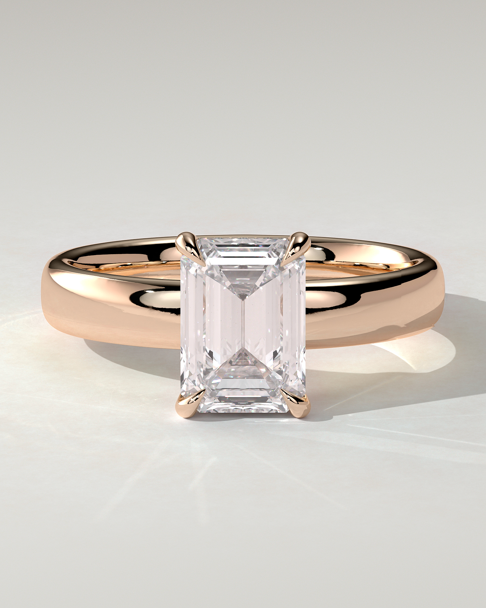 Kate Solitaire Emerald Ring