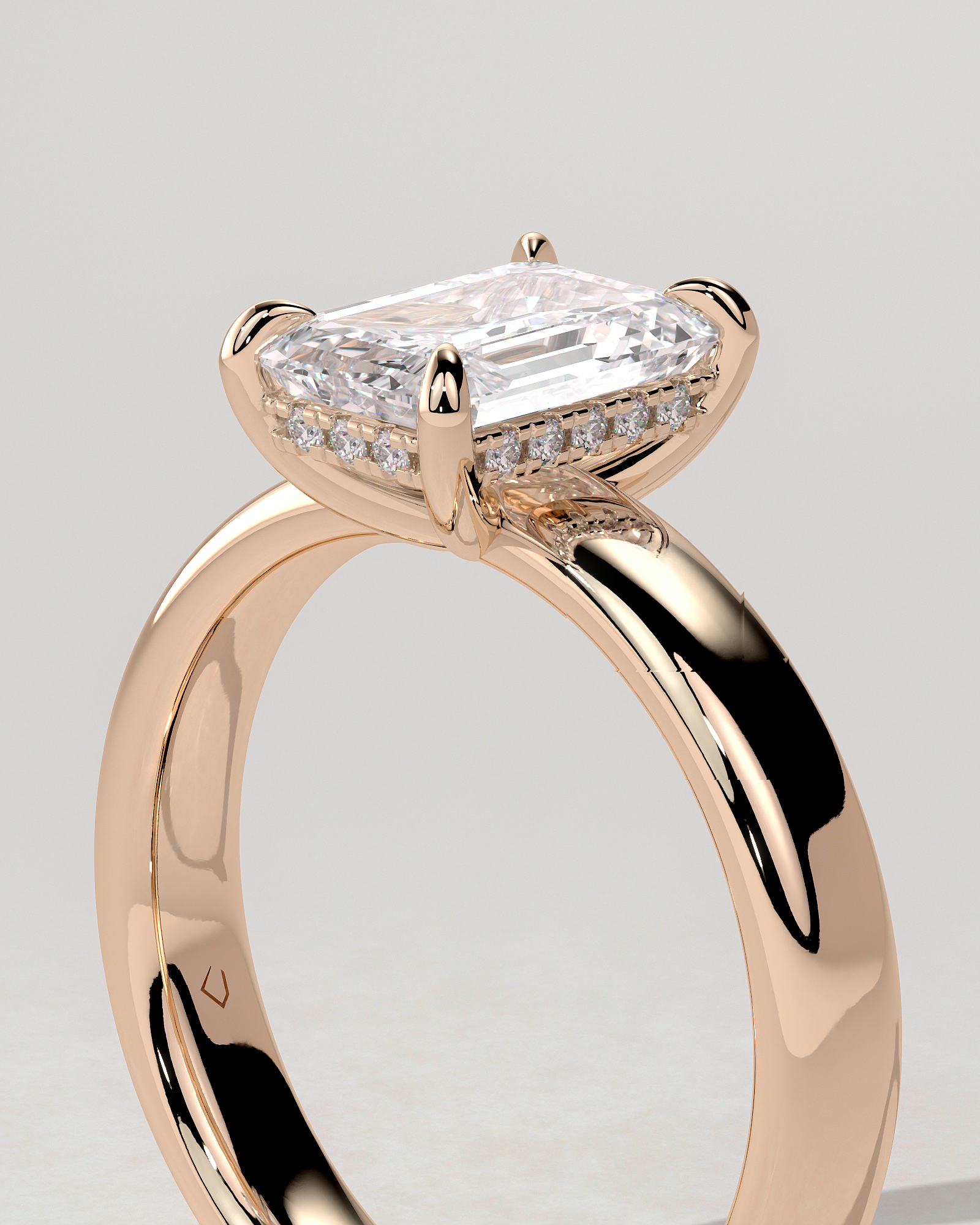Kate Solitaire Emerald Ring